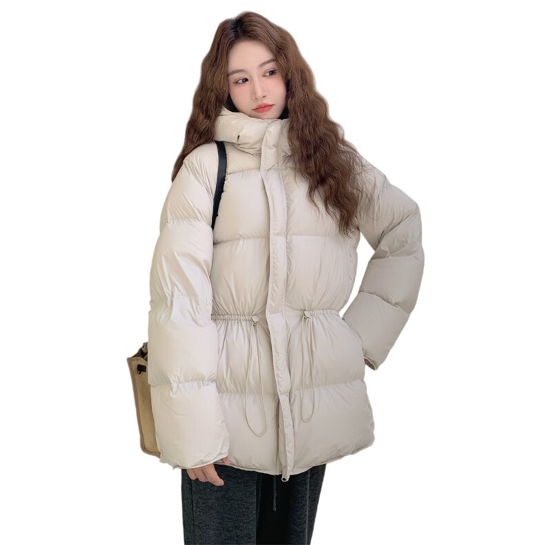 【新品】云感连帽抽绳收腰羽绒服(90绒)2C016-9043-P355-K498,女装羽绒服,2C016