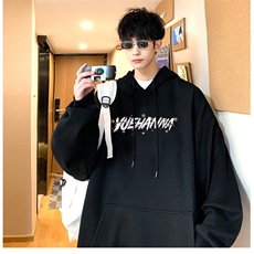 抖音供货、重磅360克现货加绒印花连帽卫衣HD019-1-LMWY4498-P40，男装卫衣，电商019-1