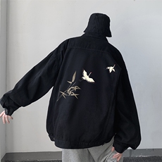 牛仔夹克男大码牛仔外套男茄克NJ77394-P60，男装夹克，电商A040