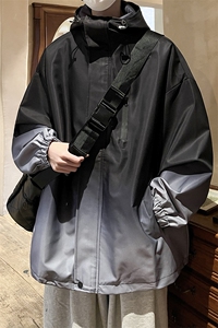 1港风山系防水渐变大码M-5XL夹克男聚酯纤维JK77088P85控128图片