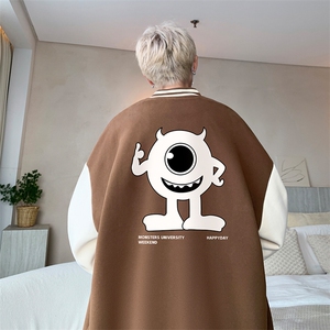 摇粒绒棒球服男大码开衫卫衣男夹克 BF86327-P65图片