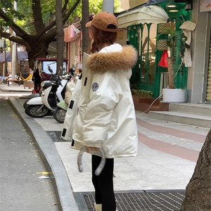 【升级款】派克服工装羽绒棉服oversize面包服外套Y902-P110图片
