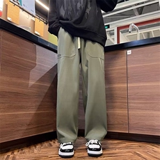 工装休闲裤男韩版潮流高街帅2023冬季新款ins直筒长裤K4769-P36，男装休闲裤，星座412-2