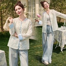 现货新款新中式外套女2025夏季复古刺绣薄款轻奢洋气上衣138，女装防晒衣，韩美纤衣