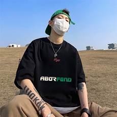 抖音得物二开现货220克夏装重磅美式高街宽松短袖t恤MT181，男装T恤，电商A486-1