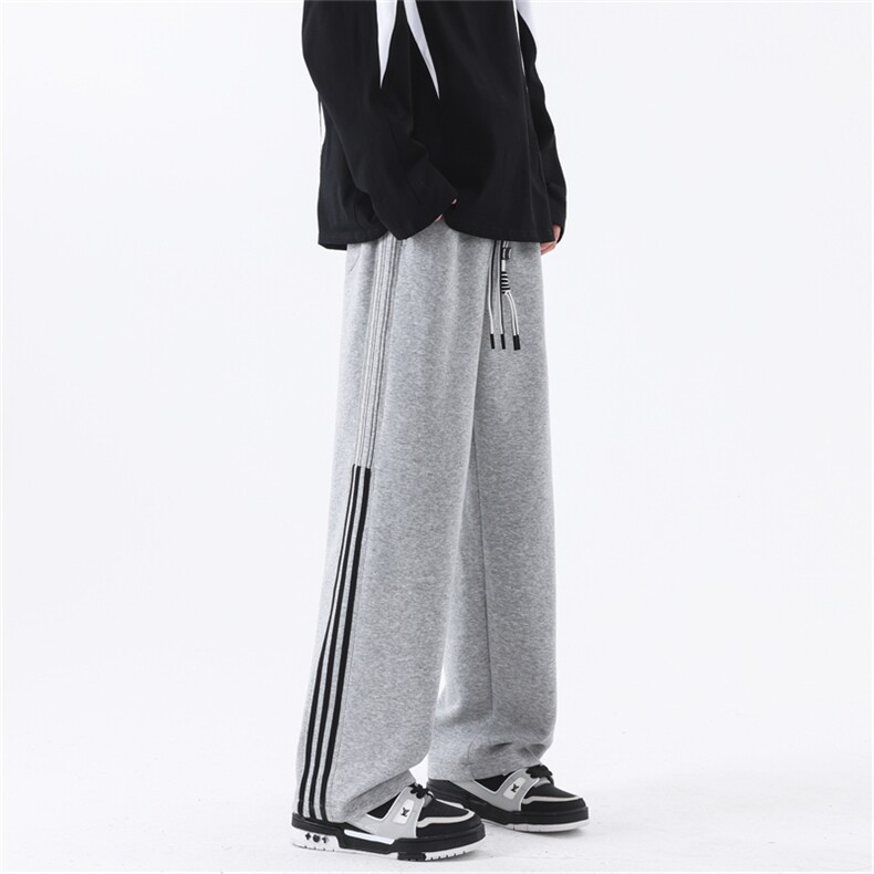 K127/P50春装现货无影墙卫裤休闲裤男大码宽松个性织带运动裤男裤，男装休闲裤，电商基地A050