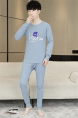 全棉男士秋衣秋裤薄款保暖内衣纯棉毛衫套装310B-3-2301-P42，男装棉衣，星座310B-3