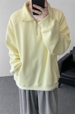 现货DSA059-WY10171-特p46控78立领半拉链大码百搭卫衣，男装卫衣，电商A059