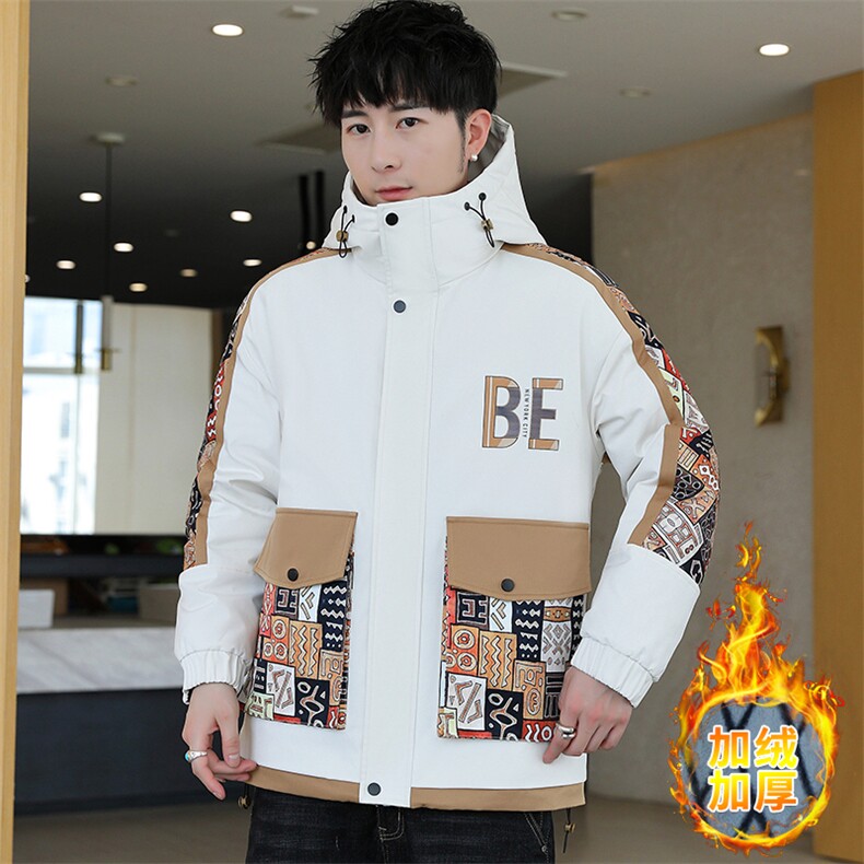 加绒夹克男冬季男士时尚连帽加绒加厚棉衣夹克外套MY1713-P78,男装夹克,星座310B