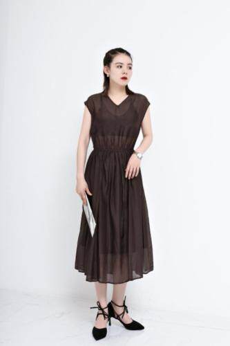 丝绵连衣裙，女装连衣裙，E·呀