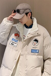 ！2023冬季新款男士加绒加厚棉衣立领棉百搭外套MY110特P78图片