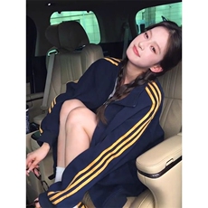 5294-P48包边拉条食毛华棉复合三条杠立领外套薄款，女装卫衣/绒衫，星座617A-2