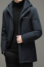 2023冬季新款中年男可脱卸帽羽绒服爸爸装保暖上衣YYYR3037-P305，男装羽绒服，电商B212（原钱塘6029）