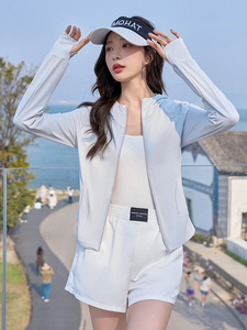 冰丝凉感防紫外线防晒衣女夏季2025新款小个子修身显瘦防晒服外套图片