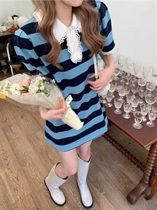 Polo学院风连衣裙现货,女装连衣裙,XTZ style