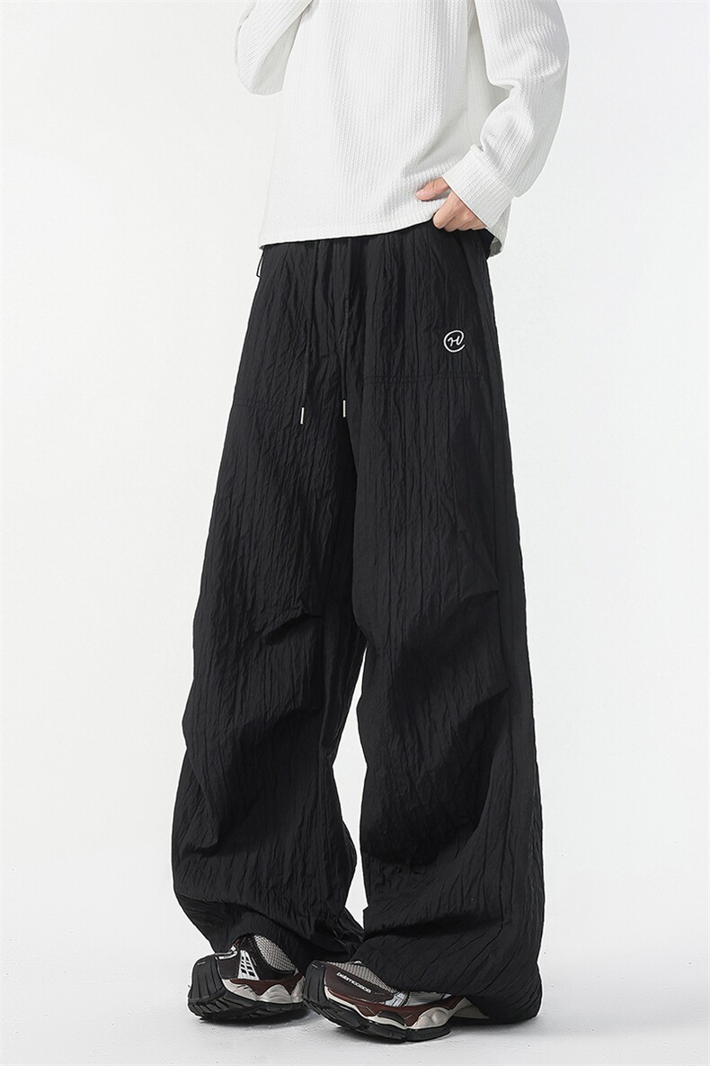 8XL-M新款速干肌理感直筒工装裤男宽松早秋休闲裤阔腿裤K9172P68,男装工装外套,电商D206-1