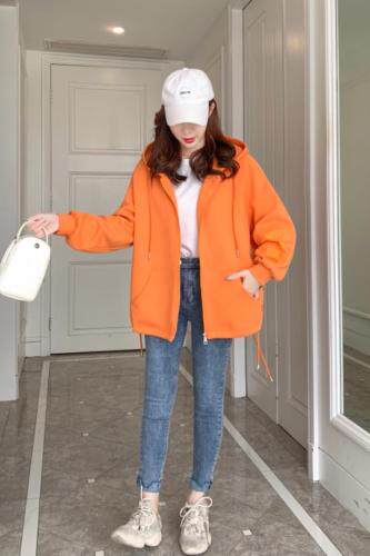 春季新款卫衣休闲外套，女装卫衣/绒衫，吉之红