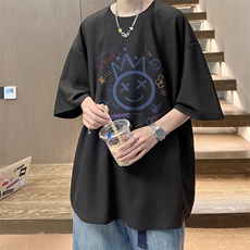 华夫格t恤男短袖男大码五分袖酒店风HT73180-P22，男装T恤，电商A040