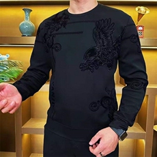 高质量男士25秋冬圆领抖音现货加厚卫衣WY004-P50，男装卫衣，星座1602（原101B）
