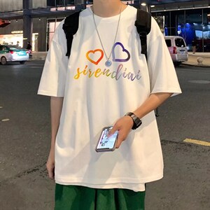 男圆领T恤宽松短袖T523P30图片