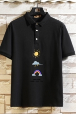PL57141-P35翻领短袖polo衫男大码胖子半袖t恤男有领保罗衫，男装Polo衫，电商A040A