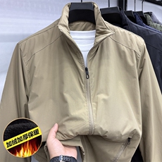 FN25194加绒夹克冬季加棉加绒加厚冬装夹克防风衣保暖夹克，男装夹克，钱塘207-1