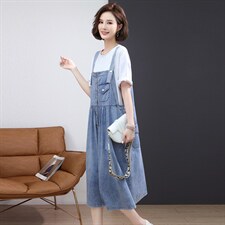 牛仔蓝+白色