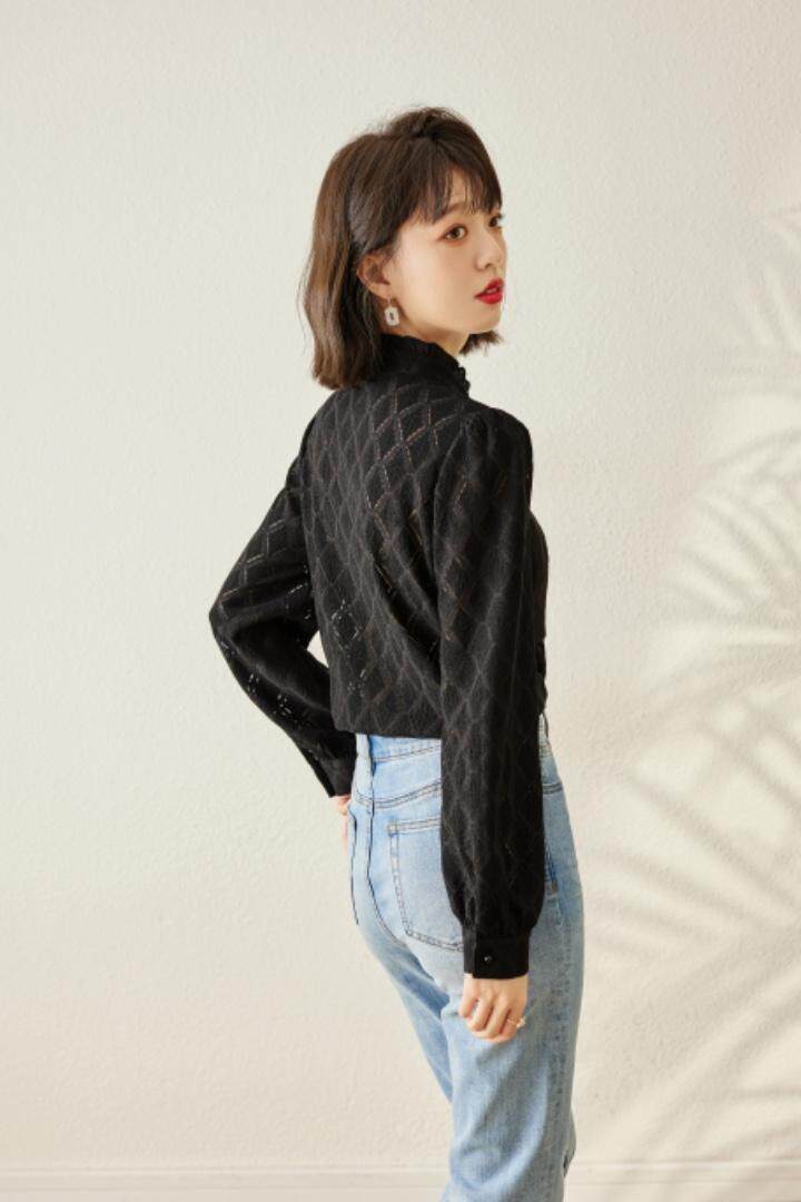 【现货】2022春装新款蕾丝拼小衫M—XXL,女装其它,束索