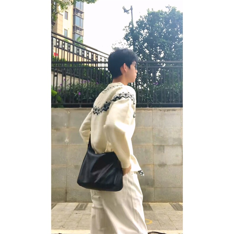 重磅秋冬装北极绒套头毛衣美式复古休闲慵懒风提花工艺针织衫外套,男装针织衫/毛衣,电商A486