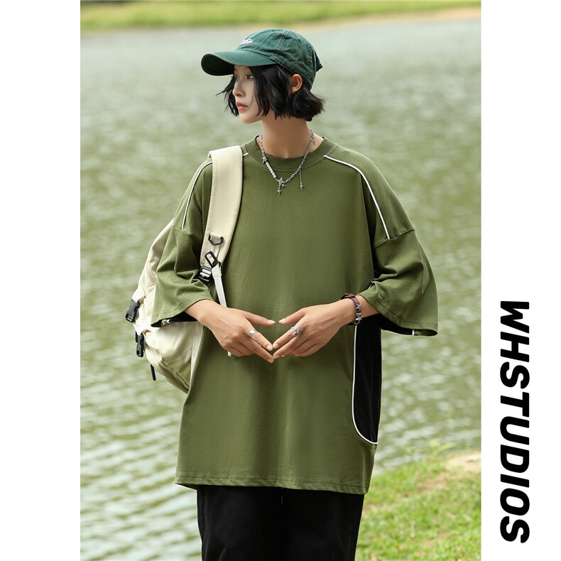 露营海电商A188-DT7001-TP40230克32支双纱精梳100棉T恤控68，男装T恤，电商A188