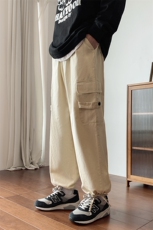 XZ213-DK37-P55控68港风大码ins高街潮牌束脚运动休闲裤工装裤，男装工装外套，星座213