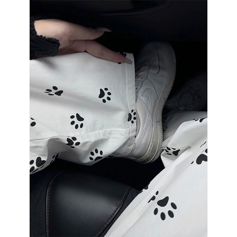 小狗遛弯裤男女同款夏季直筒宽松狗爪凉感冰丝休闲裤CCBN06-P45,男装休闲裤,星座1007（原301D）