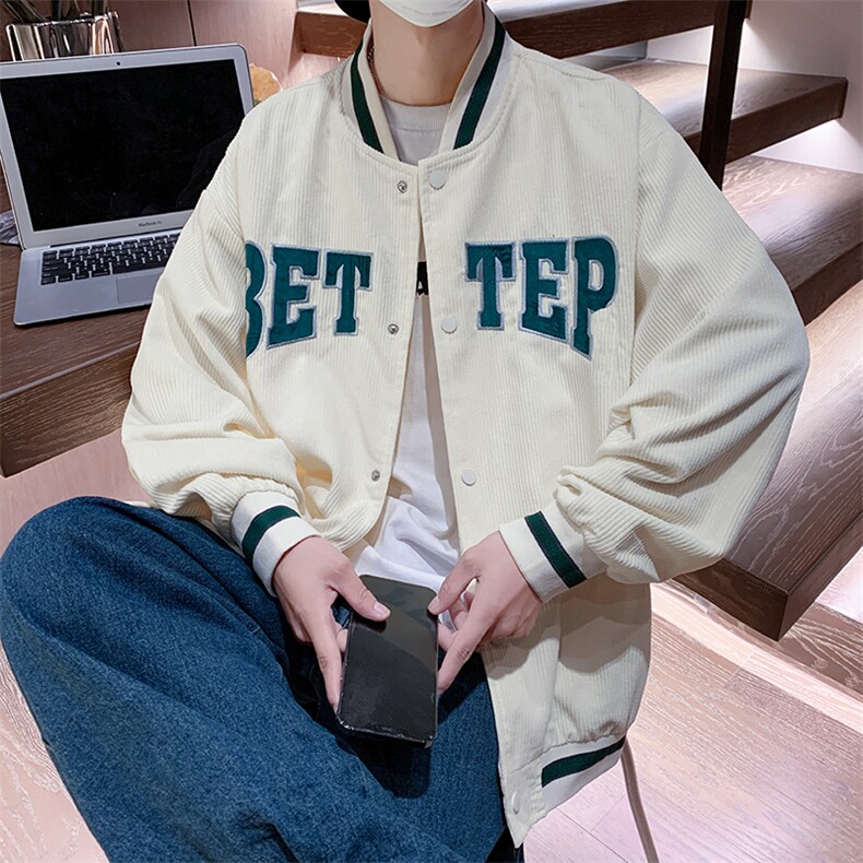 春秋季美式复古棒球服ins港风潮流夹克外套男上衣W5431-P55,男装夹克,星座512-2