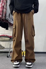 2024年美式复古大口袋工装裤潮牌宽松直筒垂感裤子CK742-P55，男装休闲裤，星座313A-2