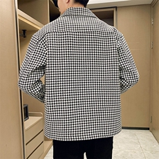 新款呢子大衣秋冬妮子毛呢短款宽松夹克外套A236-JK-3056-特P100，男装夹克，电商A236