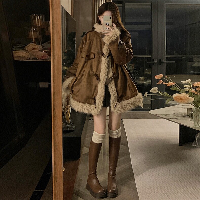 C862-P180姝姬复古麂皮绒美拉德立领棉衣男女潮牌冬情侣保暖外套,男装棉衣,星座911-2(原星座613-2）