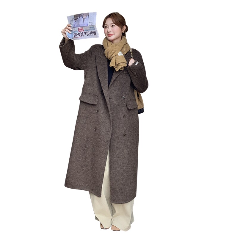 冬季新款现货时尚雪花苏荔双面呢大衣2C300-2559-P315-K475，女装羊绒大衣，2C300