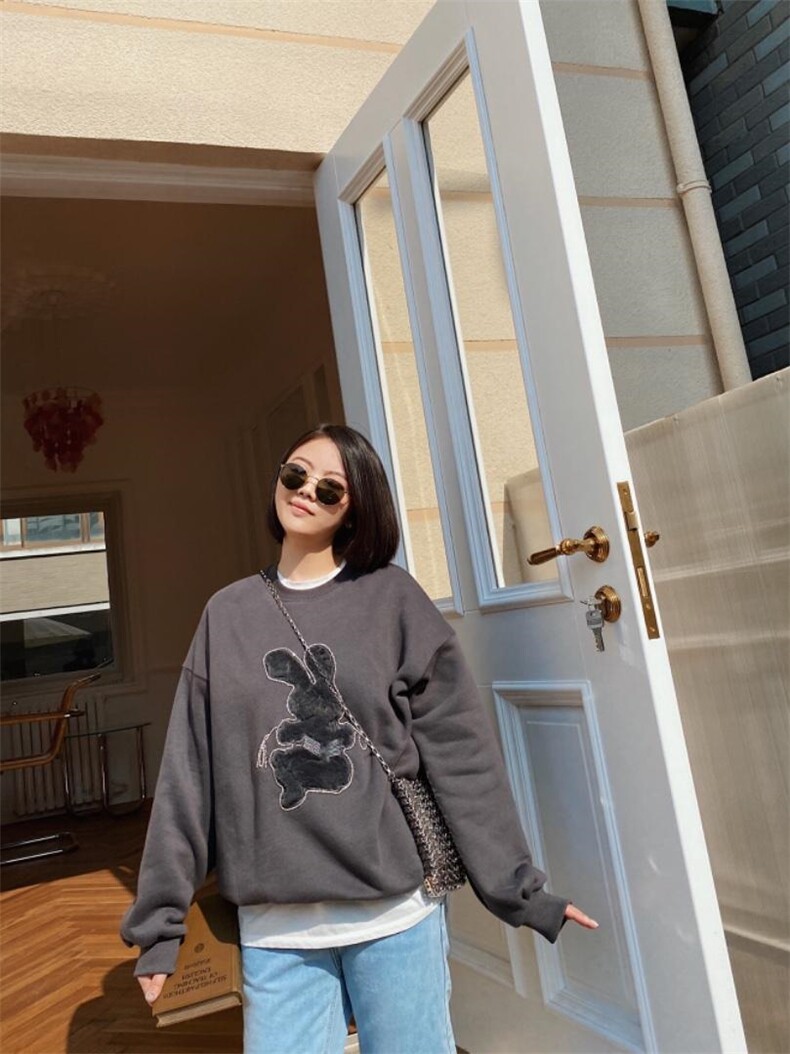 2021/加绒卫衣/NEW，女装卫衣/绒衫，潘朵拉