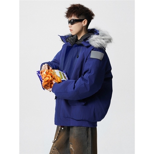 3000件现货可脱卸毛领S-5XL大码涤纶棉衣男MY77917P138控198图片