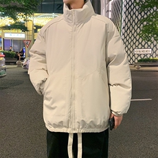 现货冬季美式休闲加厚雪山外套夹克立领纯色三防户外工装棉服，男装夹克，电商A486