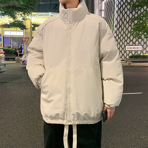 现货冬季美式休闲加厚雪山外套夹克立领纯色三防户外工装棉服图片
