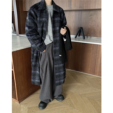 港风长毛马海毛面料小香风大衣加厚羊毛大衣77932WANGP135控198，男装毛呢大衣，星座226-1