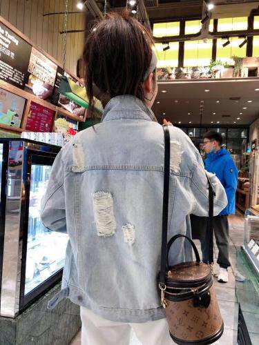 手工牛仔外套，女装，一杭