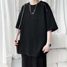 212A-T2580特25批48新款钢印字母圆领中性T恤短袖，男装T恤，星座212A（原A324）