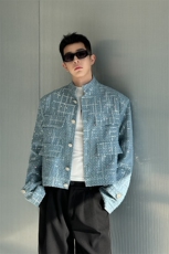 新款牛仔亮片外套夹克男潮，男装夹克，星座1111（原C206）