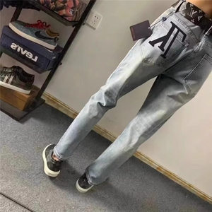 1506-1/KT10461/P45男新款中高腰漫画腿显瘦复古喇叭裤百搭时尚图片