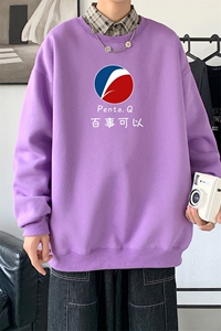 Y2462P38秋季男士bf宽松卫衣港风卫衣新款圆领韩版潮流衣服图片