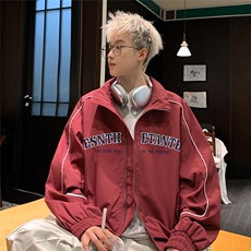 港风秋款字母印花时尚百搭防水夹克A247-F345特批65控98，男装夹克，电商A247
