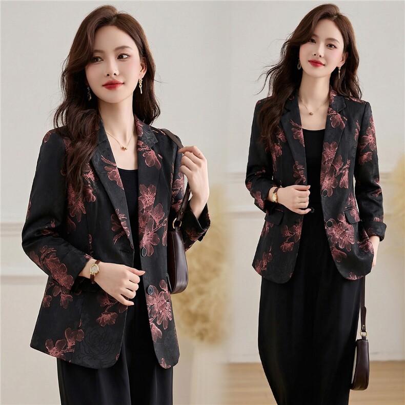 小西装外套女2026春秋装新款韩版时尚气质职场短款长袖女士小西服，女装短外套，伊航服饰