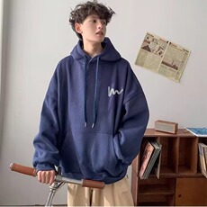 秋冬卫衣男款潮牌男装加绒上衣美式加厚男生长袖冬季新款连帽外套，女装短外套，星座1210-1
